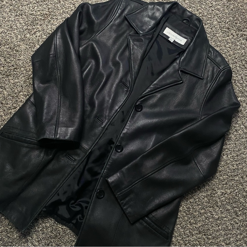 Liz Claiborne Leather Jacket - Picture 4 of 7
